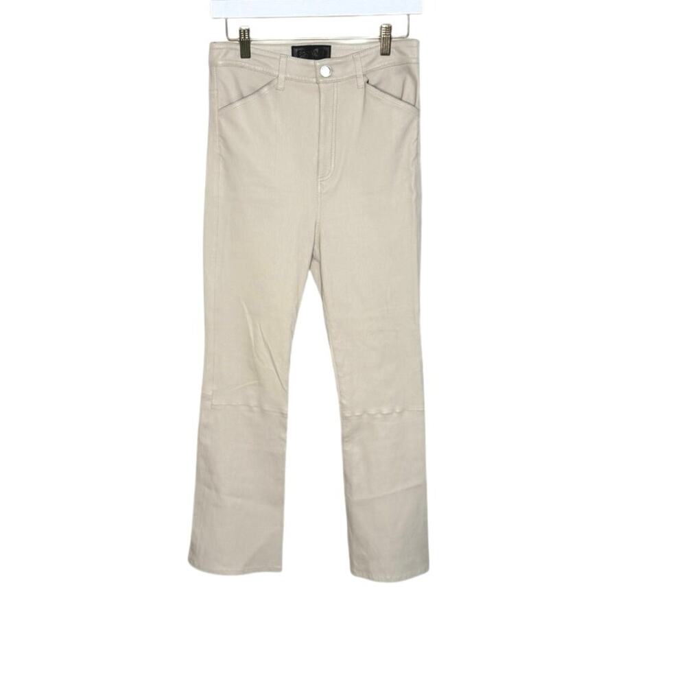 SPRWMN Los Angeles Ivory leather pants women's size medium